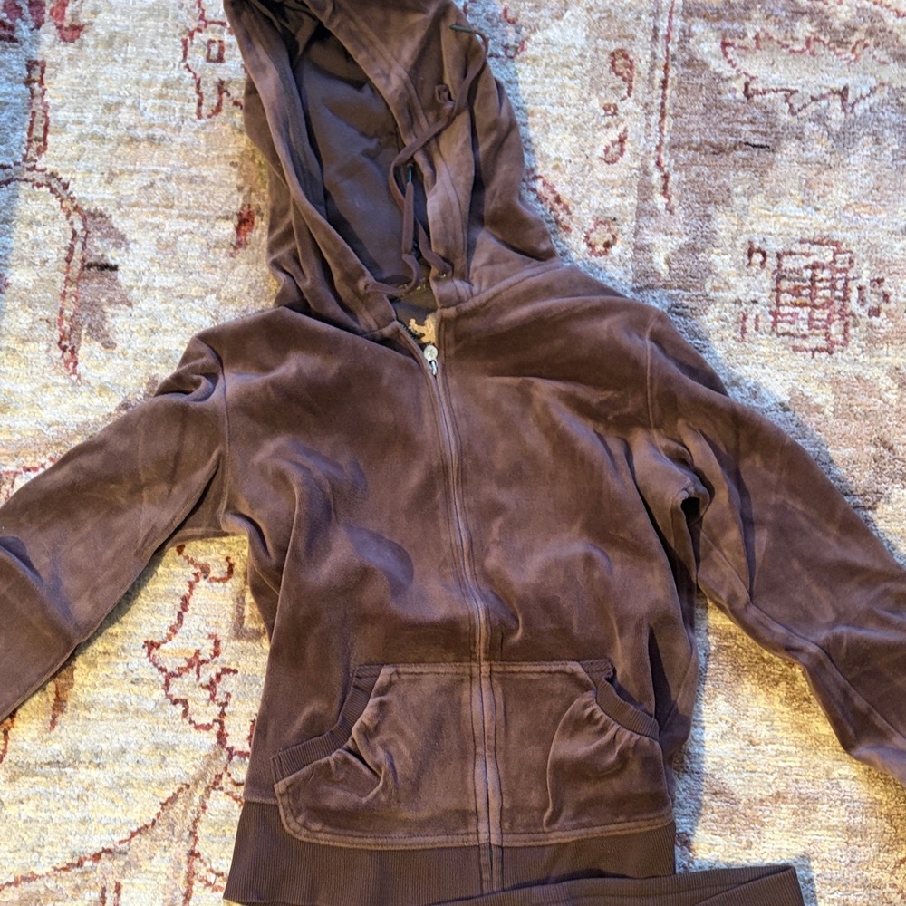 Express Chocolate Brown Hooded Jumpsuit